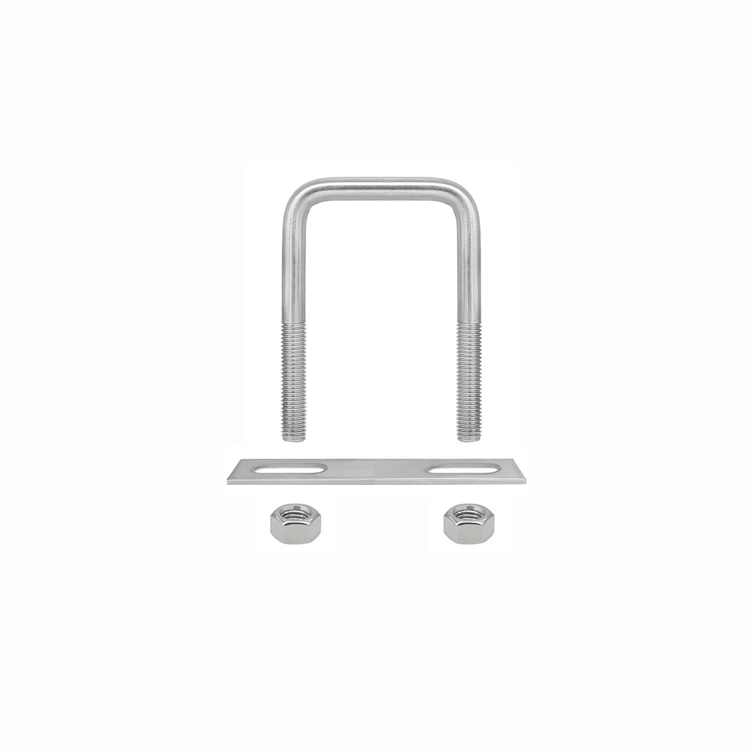 304 Stainless Steel Square U-Bolts, 50x80mm, M6