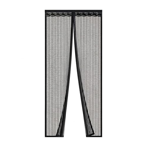 Mosquitera Puerta Magnética, Cortina Antimosquitos Fibra de Vidrio para Puertas de Balcón, Terraza, Exterior y Corredera, Cierre Automático, Instalación sin Taladrar(Oscuro,75x95in(190x240cm))