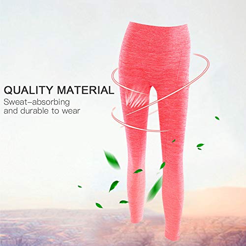 Calça elástica para ioga respirável absorvente de suor Calça elástica para treinamento físico(S/M-ro
