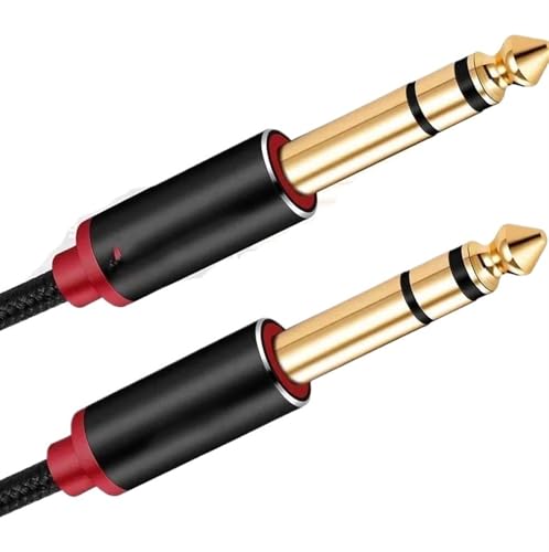 Cable de conexión recto/acodado para instrumentos, Cable estéreo de 6,35 mm macho a macho de 1 a 10 m...