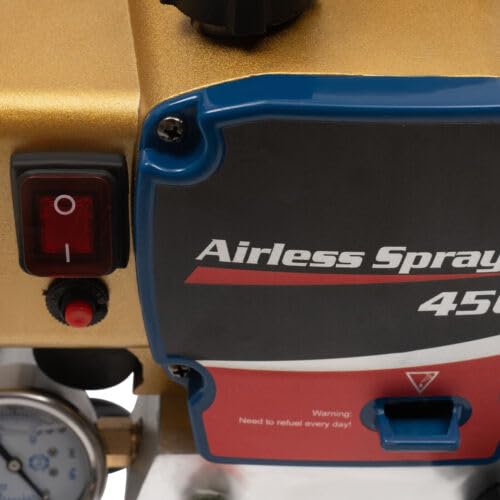Airless Farbsprühsystem Farbsprühgerät Sprühfarbe Spritzgerät Putz Gipsspachtel Farbsprühgerät, für Haus außen & innen DIY Malerei Projekte, Stand