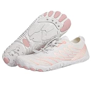 Barefoot Water Shoes for Women Men, Quick Dry Aqua Beach Shoes with Wide Toe Box, Non-Slip for Swim Surf Diving Hiking Gym