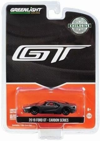 Miniatura 3 de Greenlight para Ford GT 2019 Gris Negro y Naranja Rayas Edición Limitada 164 Diecast Truck Modelo Pre-Construido