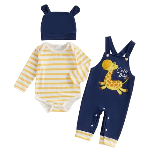 Himllauen Baby Jungen Kleidung Strampler Latzhose Set...