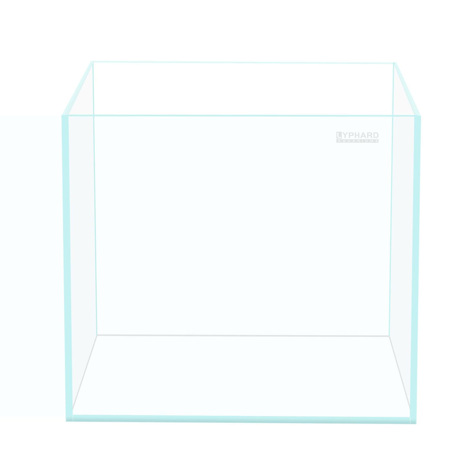 21 Gallon Rimless Aquarium Tall Tank, Ultra Clear Low Iron Big Fish Tank, L15.8×W15.8×H19.7 Glass Thickness 6mm with EVA Foam Leveling Mat