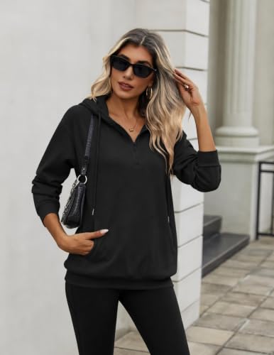 Image of Zeagoo Hoodies for Women Half Zip Up Oversized Sweatshirt Fall Clothes 2026