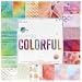 H2Oh-So Colorful 12x12 Scrapbooking Paper Pad Watercolors, Geometrics, Scallops
