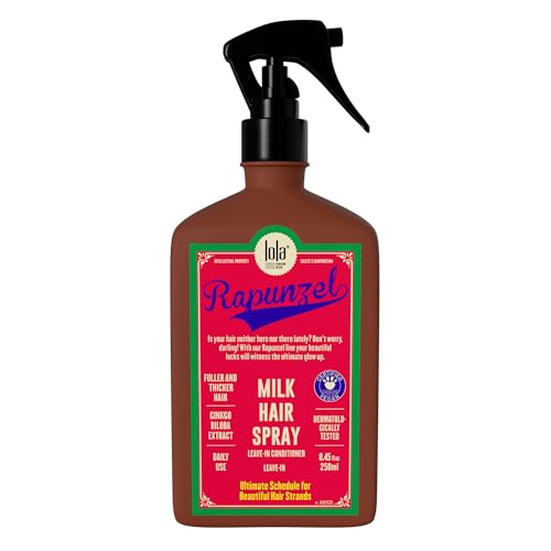 Lola From Rio Rapunzel Milk Spray for Women Hydrating Leave-In Conditioner & Detangler Lightweight Moisturizing Hair Treatment for Dry Damaged Hair 8.45 fl oz