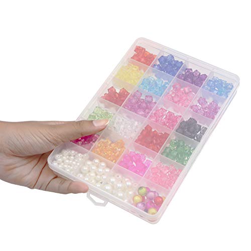Perline Colorate Acriliche- Scatola Kit 520 Pezzi