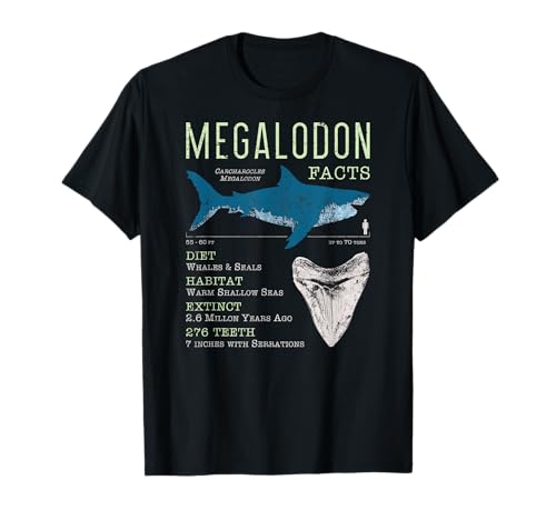 Megalodon | Meg Facts Funny Shark Lover Gift T-Shirt