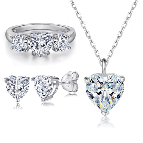 Cadeau romantique demande en mariage ensemble moissanite
