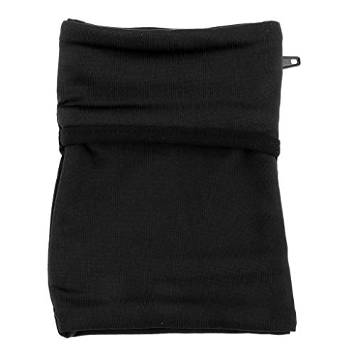 LEIPUPA Preto Esportes Correndo Ginásio Pulseira Sweatband Zipper Bolso Carteira