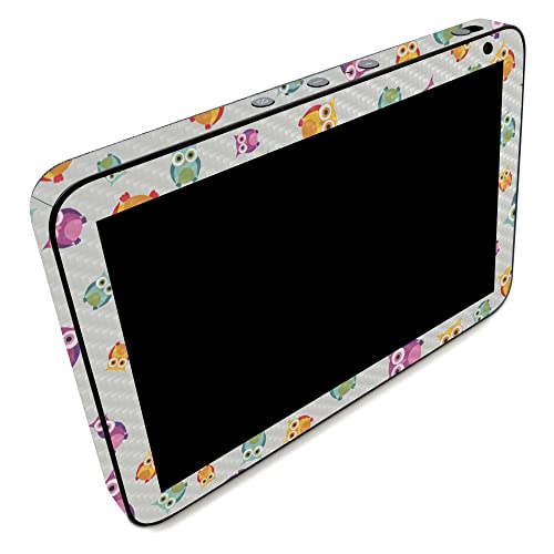 Image of MightySkins Carbon Fiber Skin Compatible with Amazon Echo Show 8 (Gen 2) - Owls | Protective, Durable Textured Carbon Fiber Finish | Easy to Apply | Made in The USA