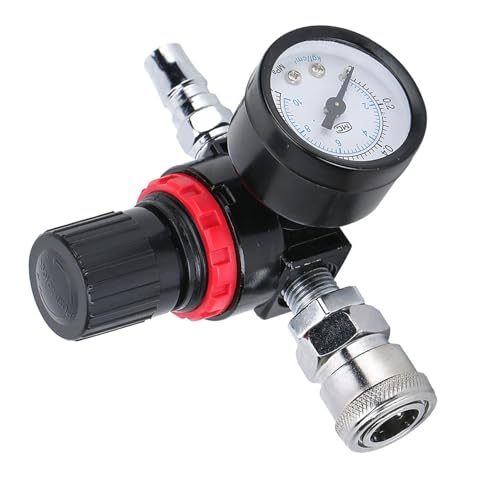 Régulateur de pression d'air 1/4 pour compresseur avec manomètre - 5