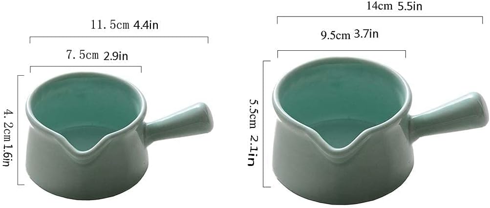 Milk Frother Cup Milk jug decor Ceramic Milk Jug With Handle Small Milk Cup With Handle Milk Cup Soup Bowl Baking Baking Bowl Western Juice Bucket mini Milk jug (Size : D)