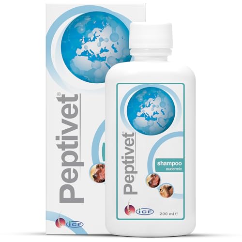 ICF | Peptivet Shampoo | Gentle Cleansing, Moisturising & Skin Support Formula for Cats & Dogs | Ideal for Pets with Sensitive Skin | 200ml
