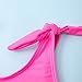 ADXSUN Toddler Girls Swimsuit Color Block Swimwear Kids Two Piece Bathing Suits Bowknot Beach Bikini Set