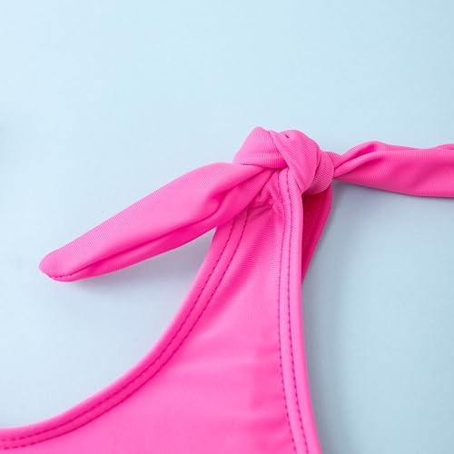 Toddler Girls Swimsuit Color Block Swimwear Kids Two Piece Bathing Suits Bowknot Beach Bikini Set4