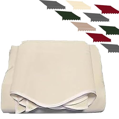Image of Replacement Awning Canopy Fabric for Retractable Clamp Awnings Beige Polyester Patio Sunshade Garden Protection 6.5 x 5 ft (200 x 150 cm)