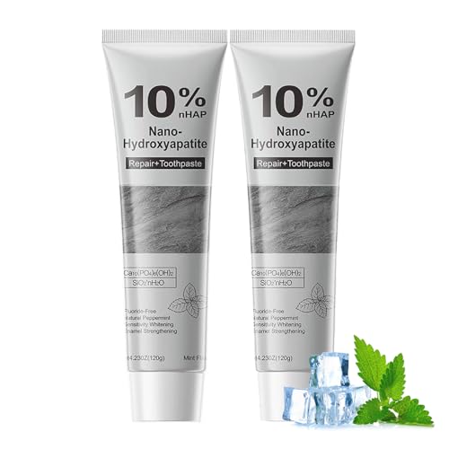 2Pcs Nano Hydroxyapatite Toothpaste, 2026 New Hydroxyapatite Toothpaste - Fluoride-Free, Strengthens Enamel for Sensitive Teeth