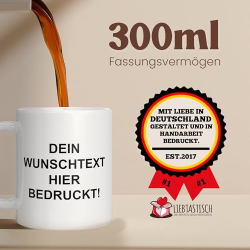 LIEBTASTISCH Personalisierte Tasse – Tasse mit Namen – Spülmaschinen- & Mikrowellengeeignet – In Deutschland bedruckt – 330 ml… – Ansicht 6