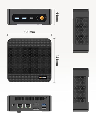 Image of BOSGAME P6 Mini PC with Ryzen9 6900HX, 24GB LPDDR5X RAM 1TB SSD, Win11 Pro Mini Desktop Computer 4K Triple Display, Dual LAN, WiFi6E BT5.3