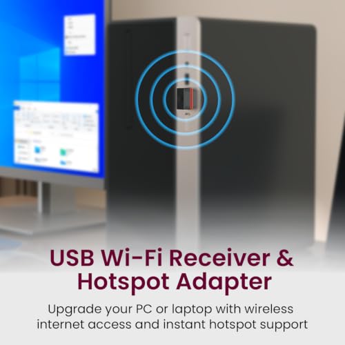Image of Portronics Wiplug 150 WiFi USB Mini Adapter Supports Wireless Data Upto 150 Mbps, Hotspot Adaptor, IEEE 802.11 b /g /n Support,Advanced WPA /WPA2 Security Encryption, Plug & Play Setup (Black)
