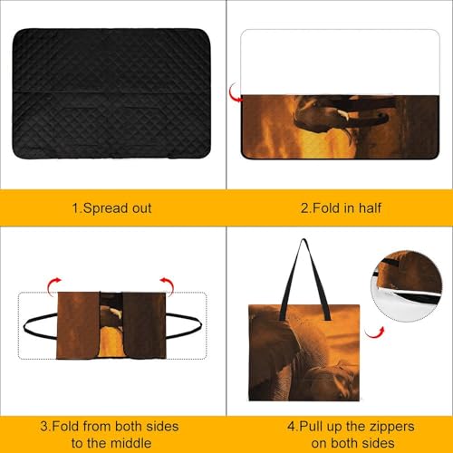 Couverture de pique-nique imperméable grand format pliable pour le camping