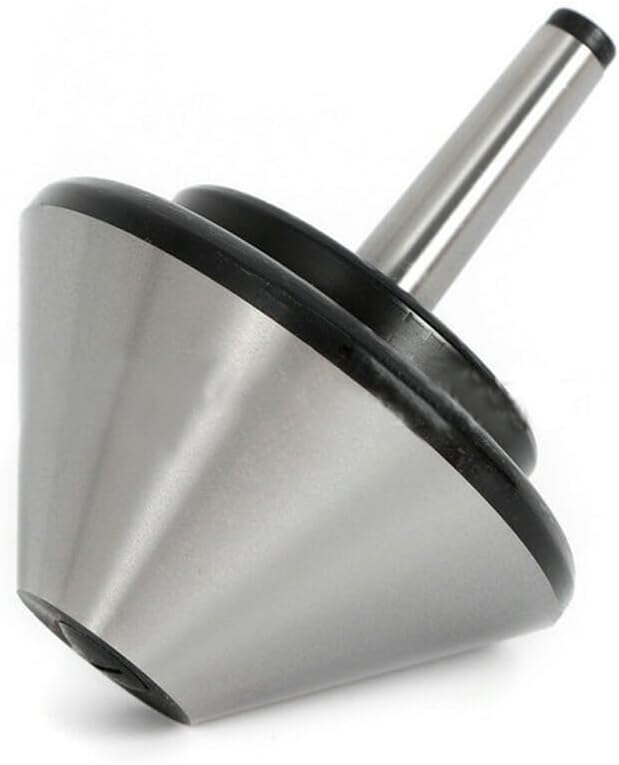 5.1" (130mm) MT4 Bull Nose Live Center Morse Taper 75 Degree Bullnose Turning Center for Lathe Hollow Turning (Silver)