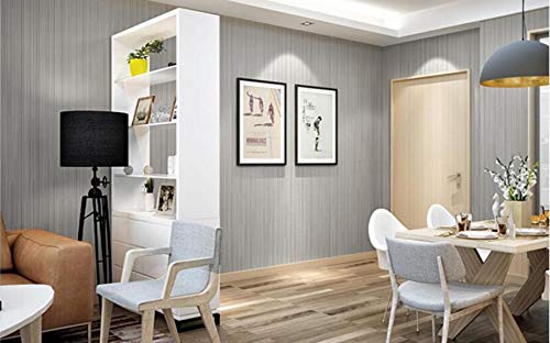 Preisvergleich Produktbild Pmhhc Einfaches Modernes Wasserdichtes Tapetenschlafzimmer Das Warmes Leinenstroh Chinesische Reine Farbe Stripes Volle Tapete Des Geschäfts 3D Lebt
