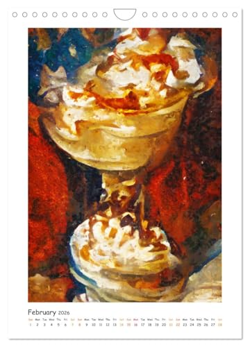 Ice cream sundae dreams - Artfully painted ice cream creations in acrylic, US-Version (Wall Calendar 2026 DIN A4 Portrait), CALVENDO 12 Month Wall Calendar - Image 7