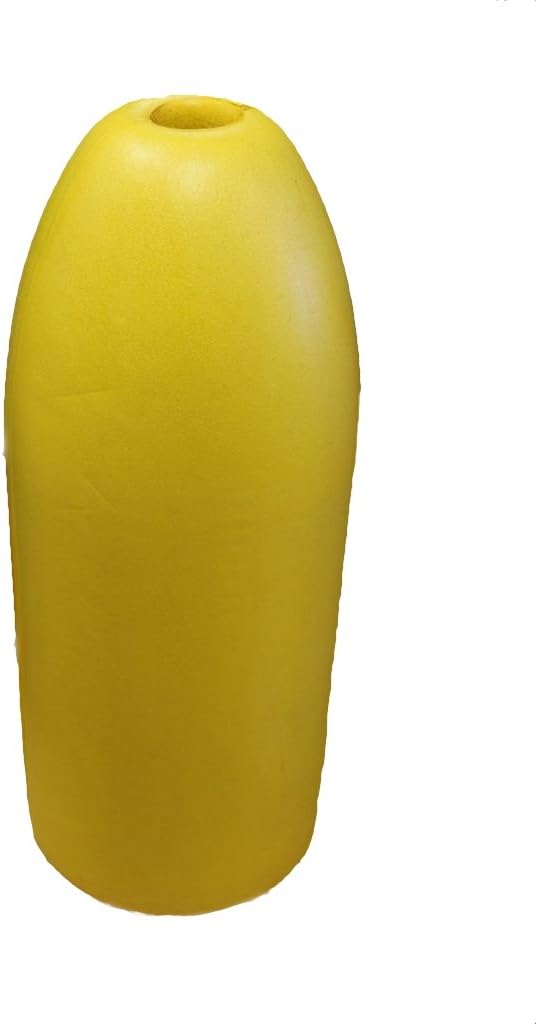 KUFA Sports Shrimp Pot Float - Shrimp Pot Marker Buoys - Yellow Plastic - Fishing