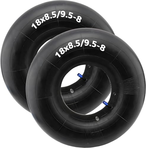 18x8.50-8 18x9.50-8 Inner Tube (2-Pack) Replacement for Lawn Tractor,Wheelbarrows,Mowers,Golf Cart,ATV Quad 4 Wheeler Go Kart with TR-13 straight valve stem
