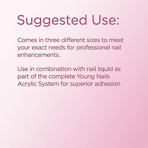 Young Nails Acrylic Cover Powder - Self-Leveling Acrylic Nail Powder, Clear Nude Pink White Acrylic Powder for Nail Extenstion, Professional Grade, Superior Adhesion, Color - Cherry Blossom, 45g