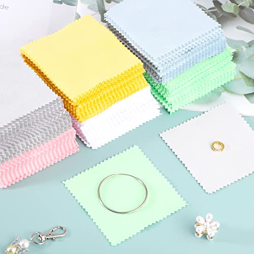 240Pcs Jewelry Cleaner Cloth For Silver Jewelry Cleaner 6 Color Sterling Silver Jewelry Cleaner Cloth For All Jewelry Silver Gold 3.14 X 3.14 Inch #TOP3