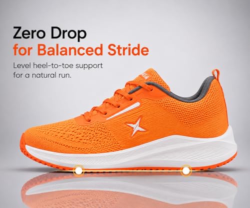 Image of Kraasa Men's Running Shoes | Breathable Mesh Upper | Lightweight Phylon Sole | Cushioned EVA Insole | Comfortable Sports & Casual Sneakers for Gym, Walking & Daily Use