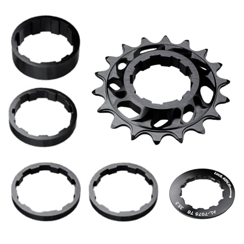 CARISSETT Freewheels - Rueda de inercia de repuesto 18T de una sola velocidad, pieza de piñón de alta resistencia para bicicleta de engranaje fijo duradero