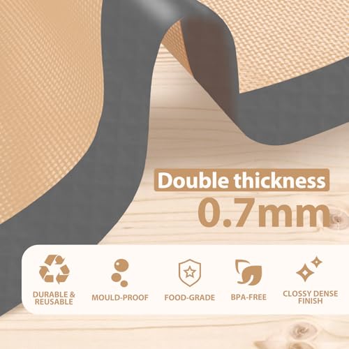 Silicone Baking Mat Set of 6, Silicone Mats for Baking, Baking Sheets Non Stick for Macaron, Cookie, Pizza, Bread and Pastry, Baking Supplies for Oven, Food Grade Reusable - Image 4