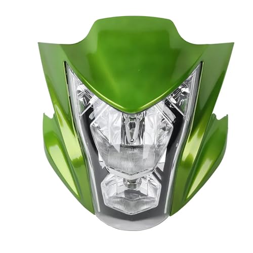 Antibrouillards longue portée et carénage vert pour moto Kawasaki ER-6N 2012-2016