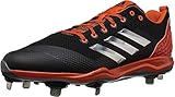 Adidas adidas Men\'s Freak X Carbon Mid Baseball Shoe, Core Black, Silver Met, Collegiate Orange, 16 M US