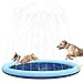 Splash Sprinkler Pad for Dogs Kids, Non-Slip Pet Thickened Durable Wading Bath Pools, Splash Play Mat Outdoor Game Toys for Pets & Kids (L-59 inch)