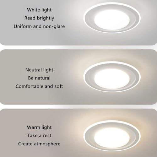 Lámpara de techo moderna circular LED para iluminación interior de salones 5