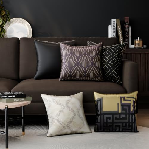 Image of Stoa Paris Cushion Cover Set of 5, Home Decor for Sofa, Bed & Living Room, Digital Printed Cushion Cover 16 Inch x 16 Inch, Soft Touch Finish, Hidden Zip Closure, Anastasia's Court - Anastasia