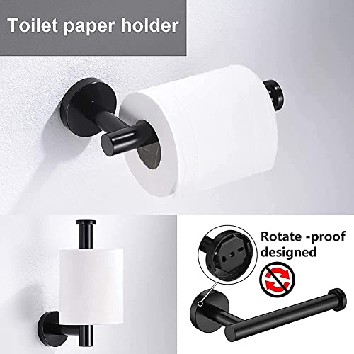 Set toallero de pared con diseño minimalista y accesorios de baño premium 5