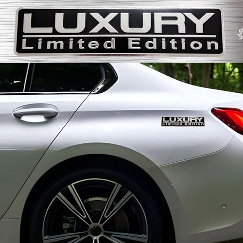 Image of 4-Pack car Sticker, Limited Edition Badge Metal Stickers for Car Bumper /Fender /Body /Rear /Side Suitable for Most Cars, Motorcycles or Doors, Walls, laptops and Tool Boxes, Aluminum Alloy Material