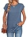 Zeagoo Womens Tops Summer Casual Cap Sleeve Tshirts Shirts Business Dressy Spring Fashion Outfits Trendy Clothes