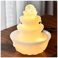 Amazon.co.jp: loyfreeyo クリスタルファウンテン 卓上噴水ミニ噴水
