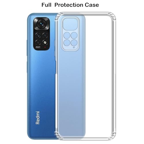 Image of Amazon Brand-Solimo Anti Dust Plug Mobile Cover (Soft & Flexible Back case), for Mi Redmi Note 11 / Redmi Note 11S (Transparent)
