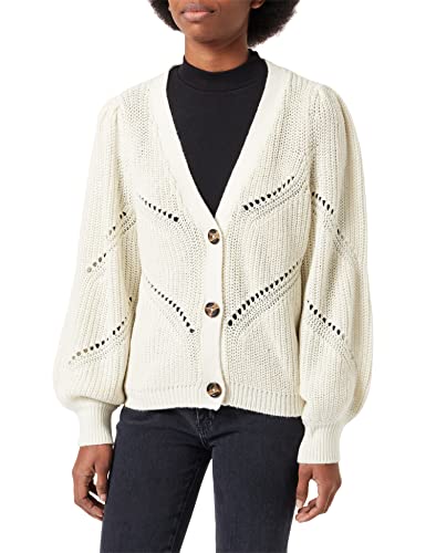 OBJECT COLLECTORS ITEM Objlana L/S Knit Cardigan Noos Suter crdigan, Cloud Dancer, M para Mujer Cover