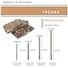 YPZAKA Unfinished Wood Sticks 7.8Inch Long 0.2-0.3Inch in Diameter Natural Wooden Sticks for Crafts Twigs Diftwood for DIY Crafts Christmas Ornaments 50 Pieces #1